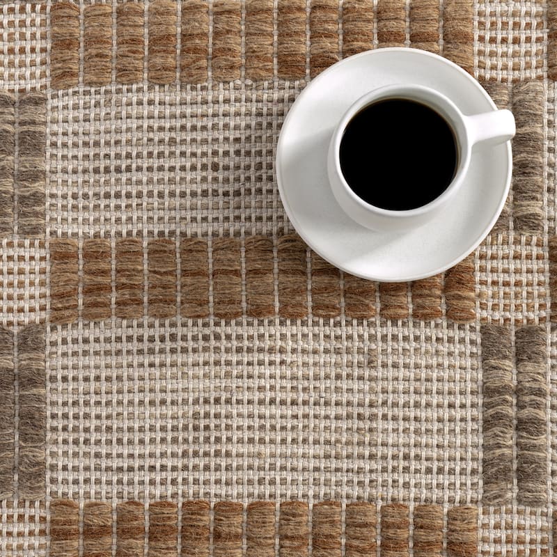 Annie Plaid Wool and Cotton Area Rug