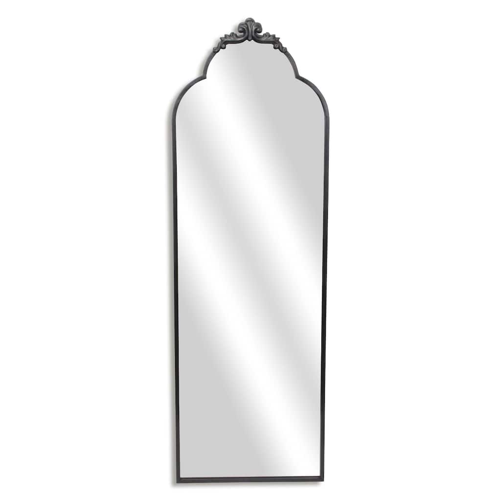Victorian Framed Floor Mirror - 65" - Black