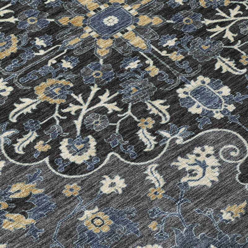 Machine Washable Indoor/ Outdoor Traditional Savannah Chantille Rug