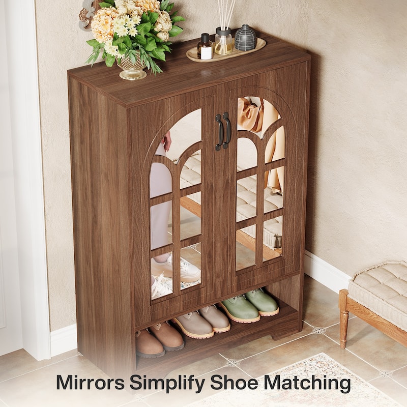 5-Tier Shoe Cabinet, Shoe Storage Organizer with Adjustable Shelves