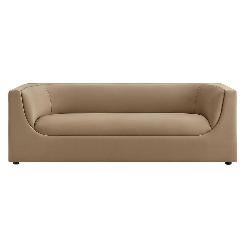 Hilda 86" Curved Back Performance Velvet Sofa