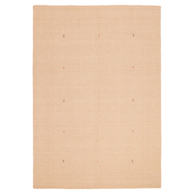 Kashkuli Gabbeh Tan Rug 7'10" x 11'0" - 7'10 x 11'0 - Tan - 7'10 x 11'0