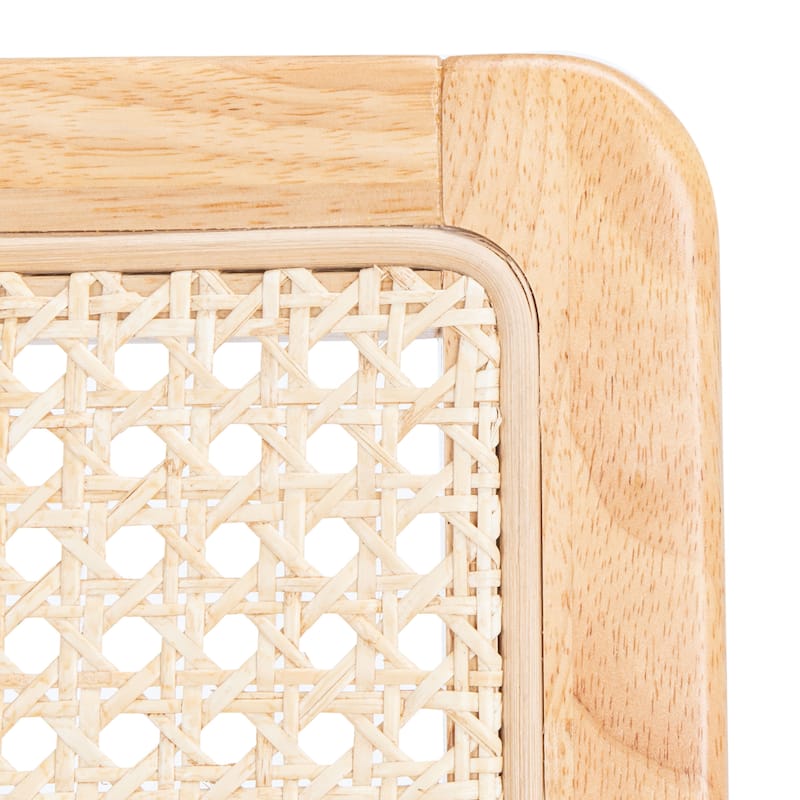 SAFAVIEH Lurline Coastal Rattan Dining Chair (Set of 2) - 18.9" W x 22.3" L x 33.9" H - 19Wx22Dx34H