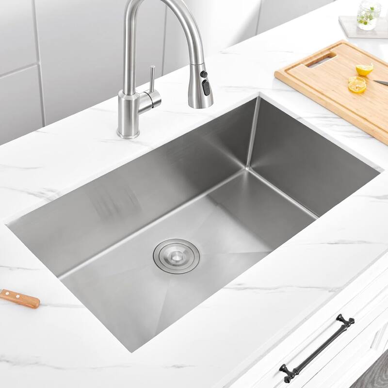 Undermount Single Bowl Kitchen Sink (Sink Only)