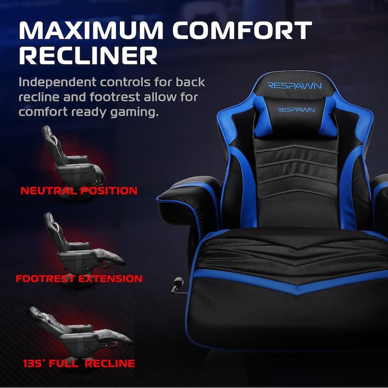 RESPAWN 900 Gaming Recliner - Reclining Gaming Chair with Footrest, Gaming Chair Recliner