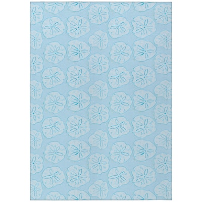 Indoor/ Outdoor Surfside Starfish Washable Rug New