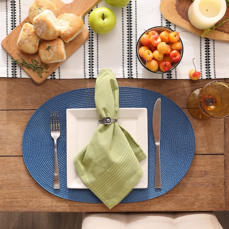 Oval Pp Woven Placemat (Set of 6) - Oval, 12x18"