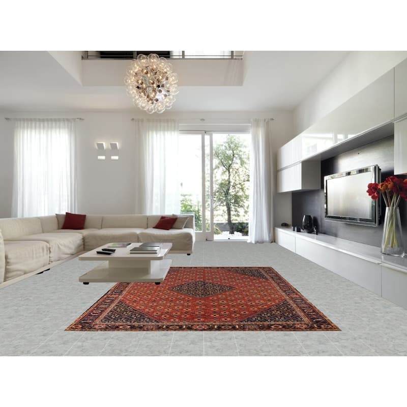 Hand Knotted Oriental 100% Wool Carpet Traditional Medallion Oranges & Rust Sultanabad Area Rug - 12' 0'' X 8' 8''