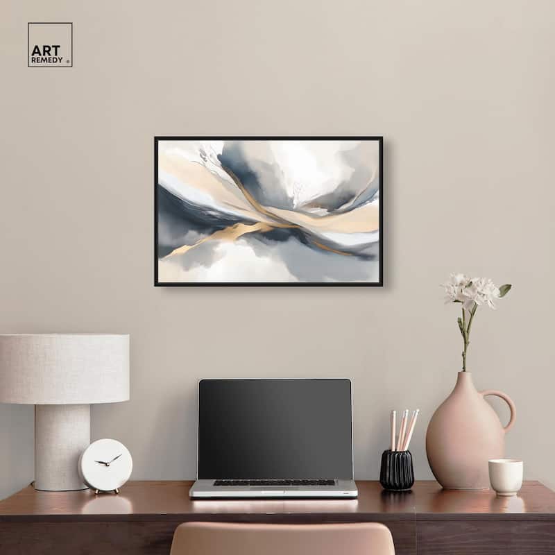 Dynamic Swirls II Canvas by Art Remedy