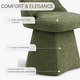 preview thumbnail 4 of 20, Anna Upholstered Swivel Armless Dining Chair for Kitchen Living Room