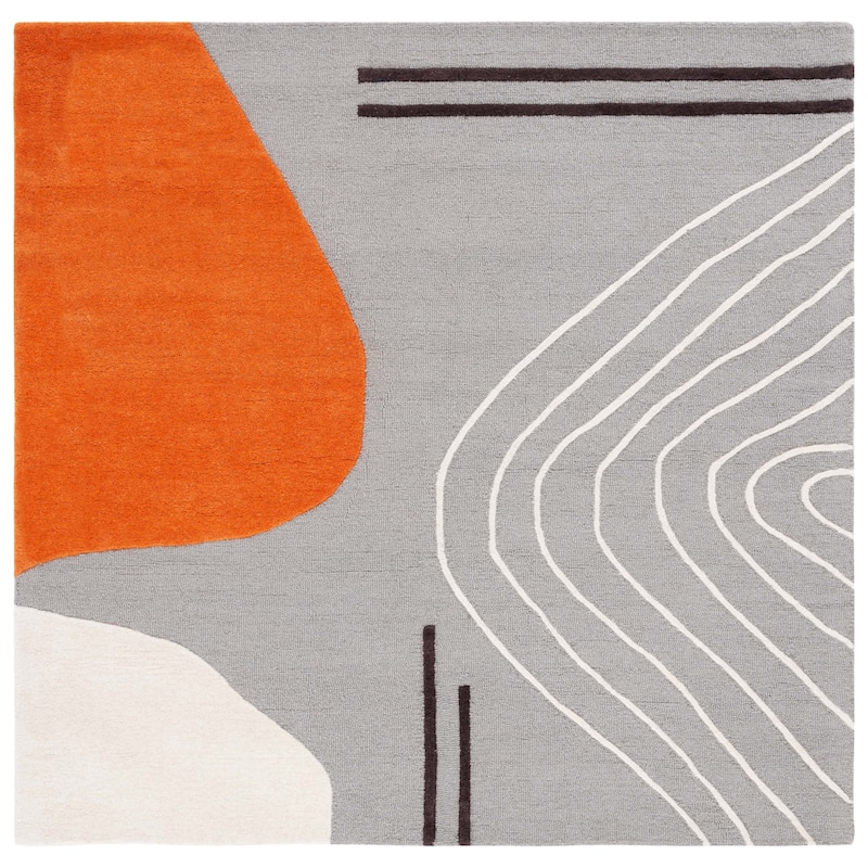SAFAVIEH Handmade Rodeo Drive Vutka Mid-Century Modern Wool Rug