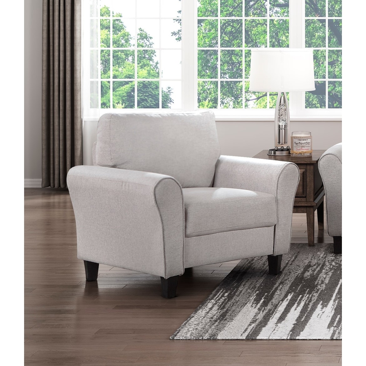 Transitional chairs for online living room