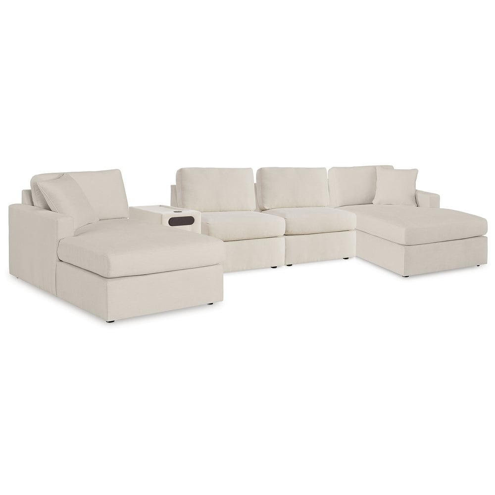 Signature Design by Ashley Modmax 5 Piece Sectional with Audio Console - 159" W x 68" D x 36" H