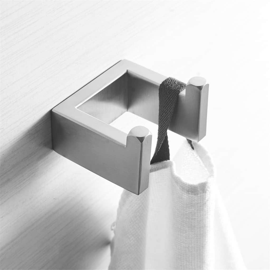 Bathroom Towel Hook SUS304 Stainless Steel Bathroom Robe Hooks Clothes Coat Hook Kitchen Cabinet Closet Sponges Wall Mounted