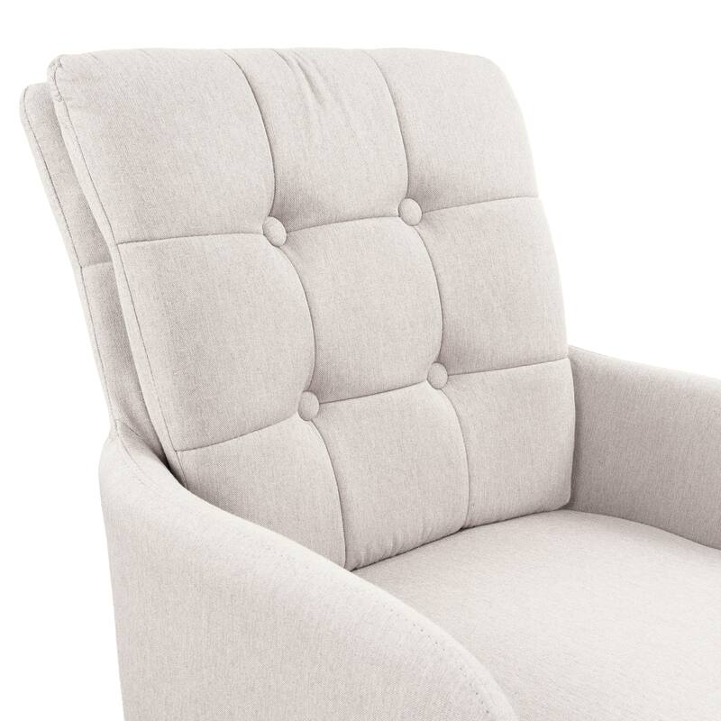 Art Leon Upholstered Dining Swivel Armchair with Tufted Back