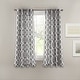 preview thumbnail 7 of 21, Lush Decor Edward Moroccan Room-darkening Curtain Panel Pair 52"W X 63"L - Grey