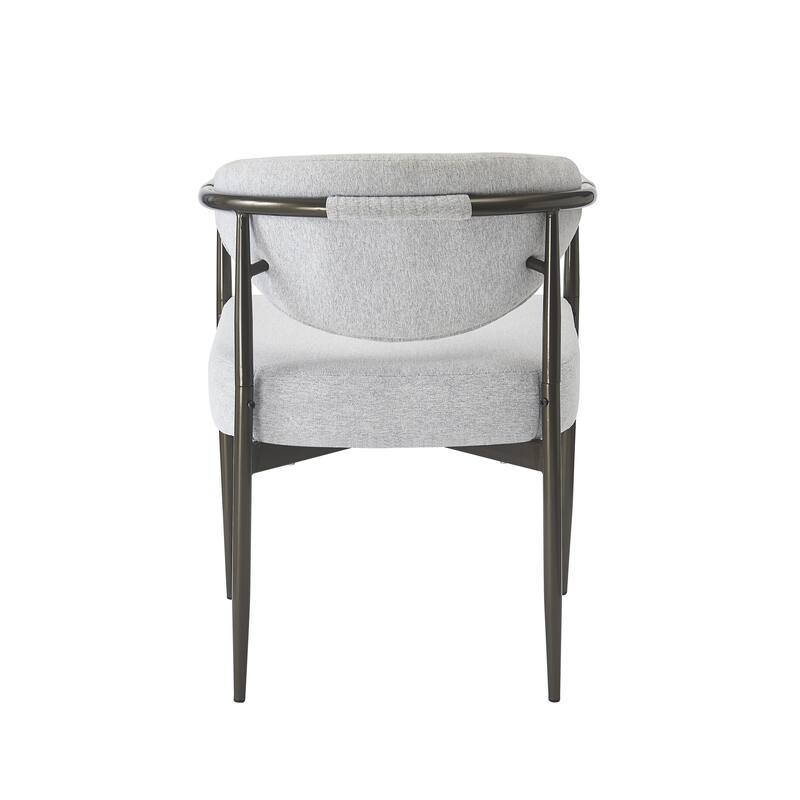 Christopher Knight Home - Thatch Iron-Frame Dining Armchairs with Upholstered Cushion (Set of 2)
