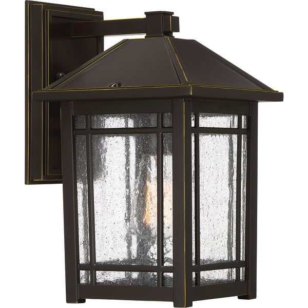 slide 2 of 4, Cedar Point 1-Light Outdoor Wall Lantern in Palladian Bronze