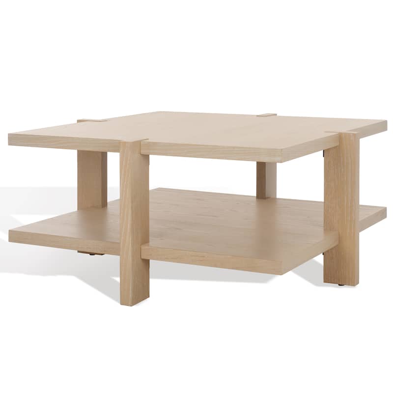 SAFAVIEH Couture Quigley 2-Tier Square Coffee Table - 40 in. W x 40 in. D x 18.3 in. H