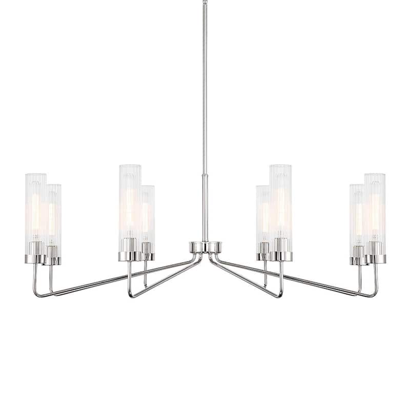 Savoy House 1-8860-8 Baker 8 Light 44" Wide Chandelier - Polished Nickel