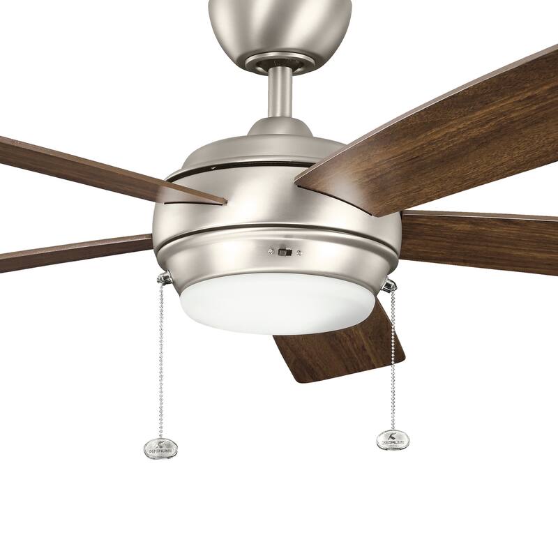 Kichler Lighting Starkk Collection 52-inch Brushed Nickel LED Ceiling Fan
