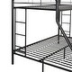 preview thumbnail 4 of 4, Modern Twin over Full Metal Bunk Bed Space-saving Design for Kids