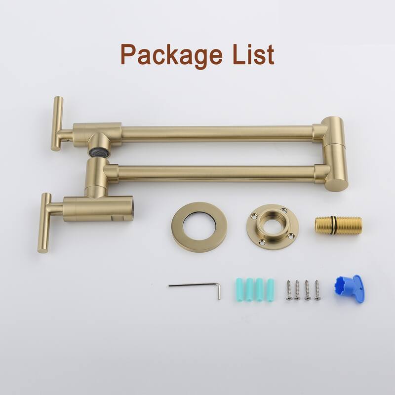 Retro Handles Wall Mount Kitchen Faucet