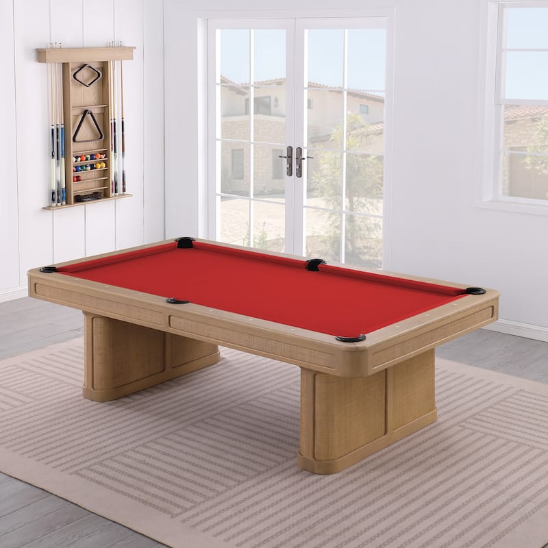 Solara Slate Pool Table 8ft with Dining Top - Red