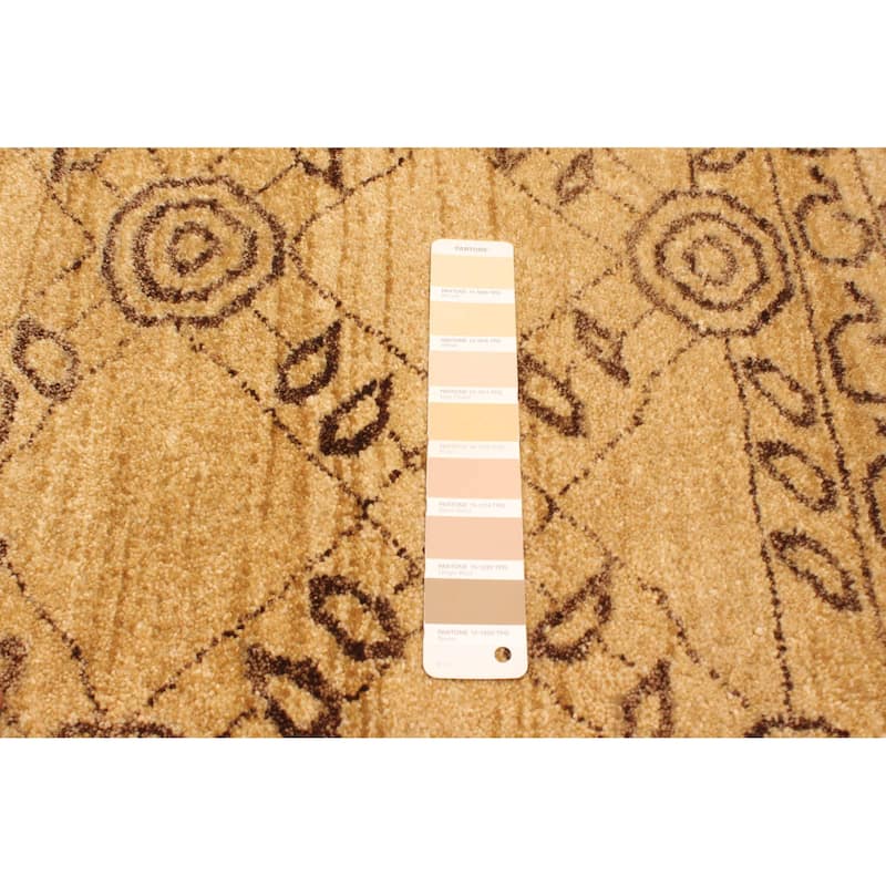 ECARPETGALLERY Hand-knotted Peshawar Ziegler Khaki Wool Rug - 7'11 x 10'0