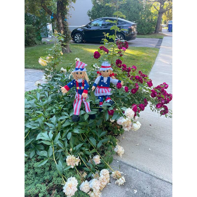 39" July 4th Uncle Sam on a Stick, Set of 2