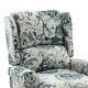 preview thumbnail 47 of 100, Olympus Upholstered Classic Manual Wingback Recliner with Spindle Legs by HULALA HOME