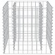 preview thumbnail 4 of 4, vidaXL Gabion Raised Bed Galvanized Steel 19.7"x19.7"x19.7"