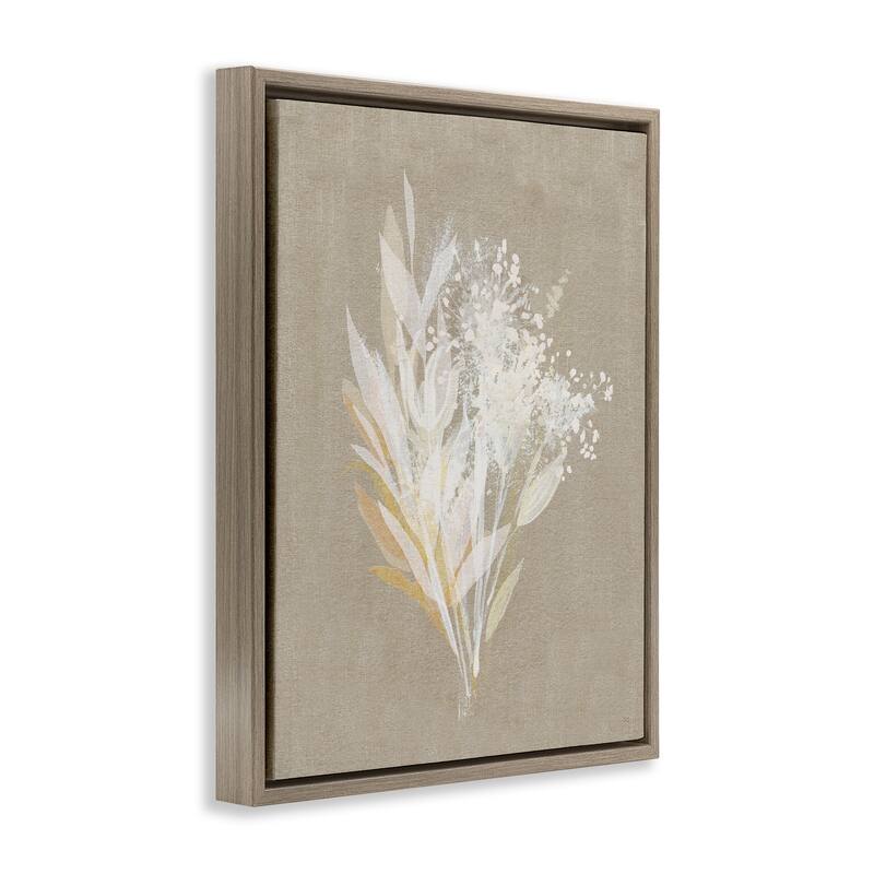 Stupell Natural Herb Impression Framed Floater Canvas Wall Art Design By Susan Jill