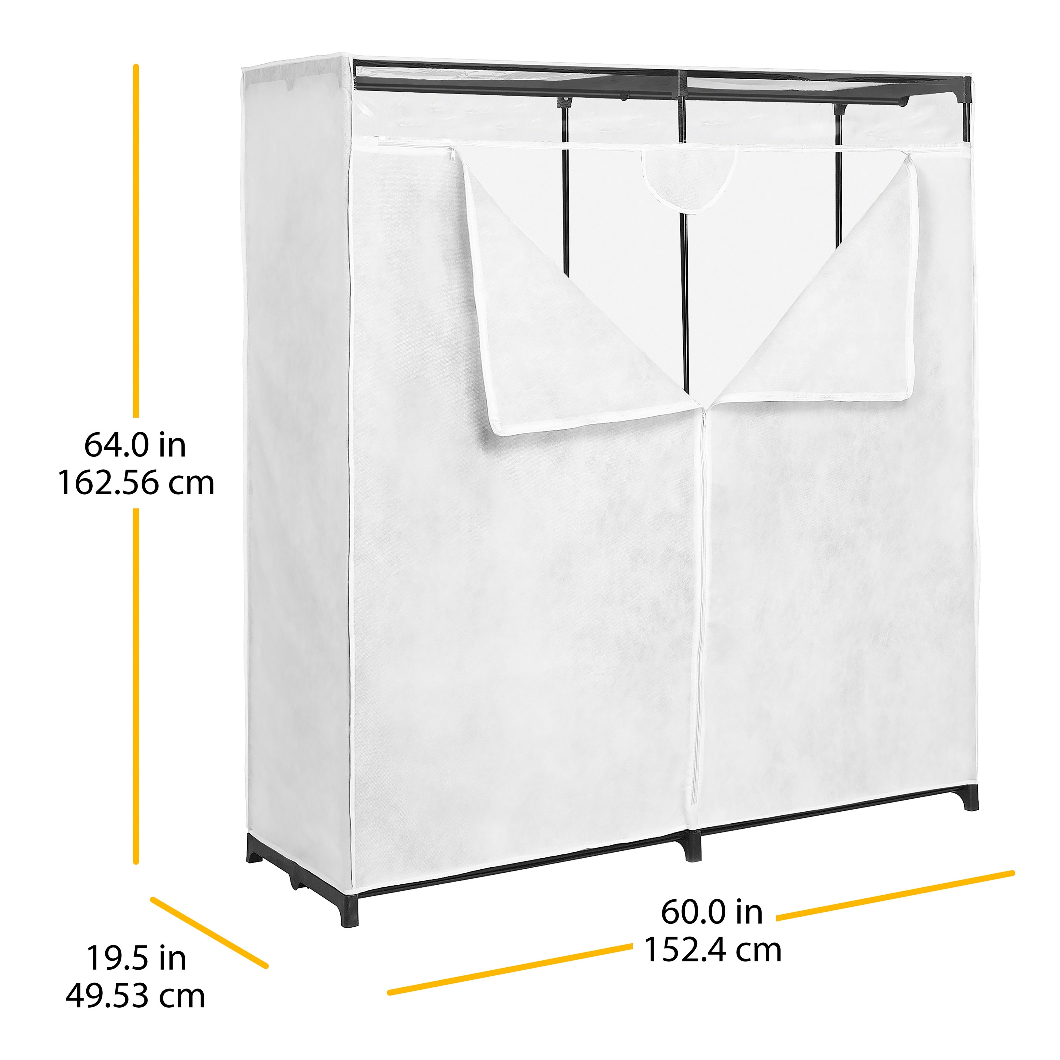 Whitmor extra wide clothes closet deals
