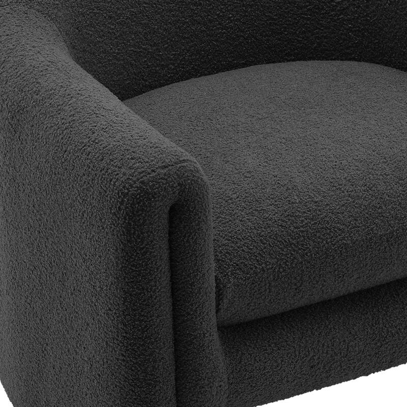2 Set Modern Upholstered Barrel Accent Chair