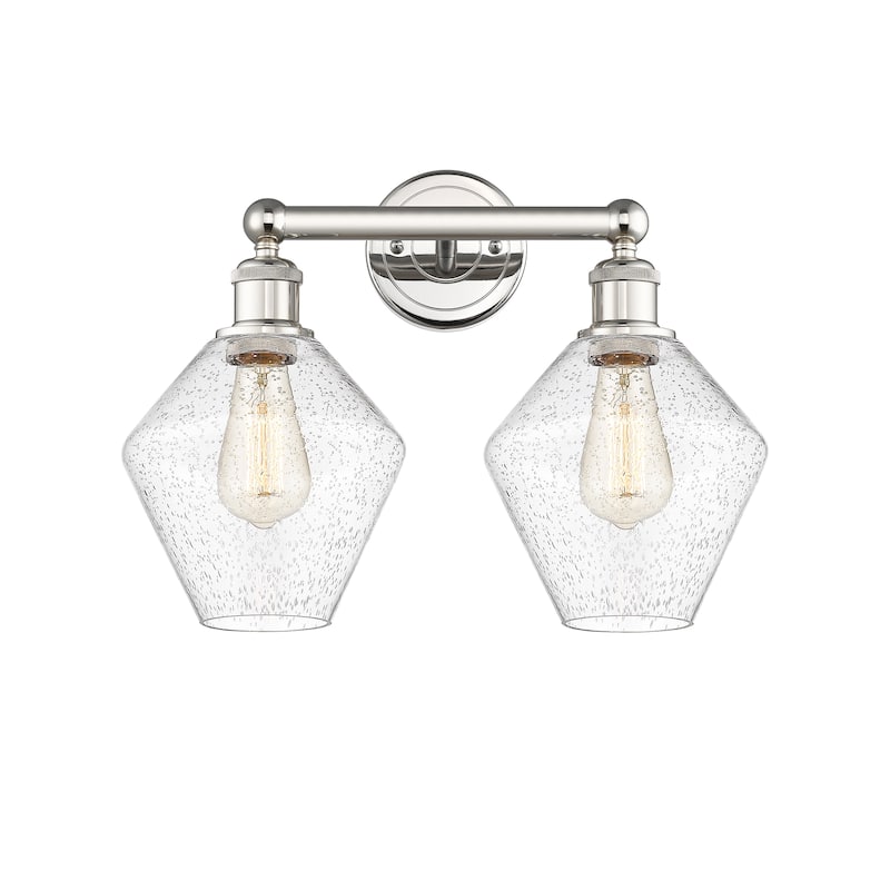 Innovations Lighting Cindyrella - 2 Light 17" Bath Vanity Light - Polished Nickel/Seedy