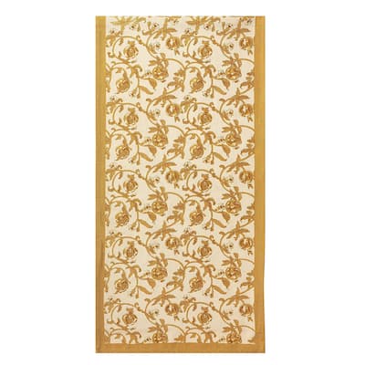 Couleur Nature Granada Mustard Runner, 16x72-Inches - 16x72