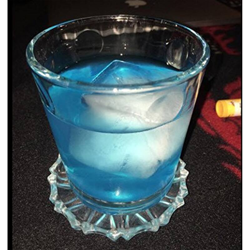 Large Ice Cube Tray - BPA-Free and Flexible Silicone Mold Makes Eight 2x2-Inch Cubes by Home-Complete