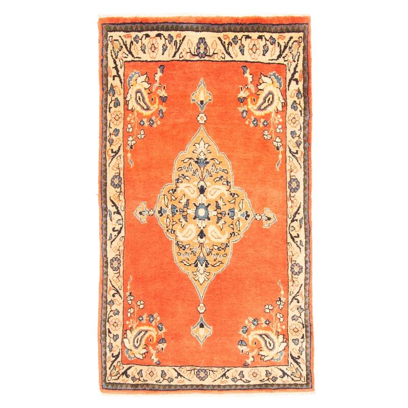 ECARPETGALLERY Hand-knotted Andelz Copper Wool Rug - 2'3 x 3'11