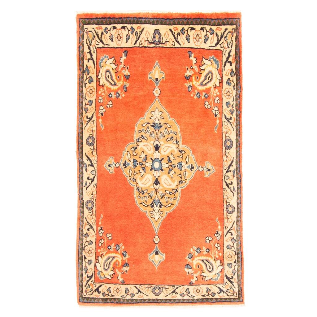 ECARPETGALLERY Hand-knotted Andelz Copper Wool Rug - 2'3 x 3'11