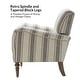 preview thumbnail 18 of 48, HULALA HOME Seip Modern Striped Arm Chair with Spindle Wood Legs Set of 2