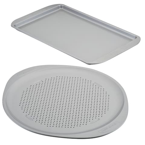 Farberware Nonstick Bakeware Pizza Pan & Baking Sheet 2 PC Set