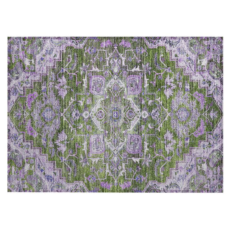 Machine Washable Indoor/ Outdoor Chantille Traditional Boho Rug