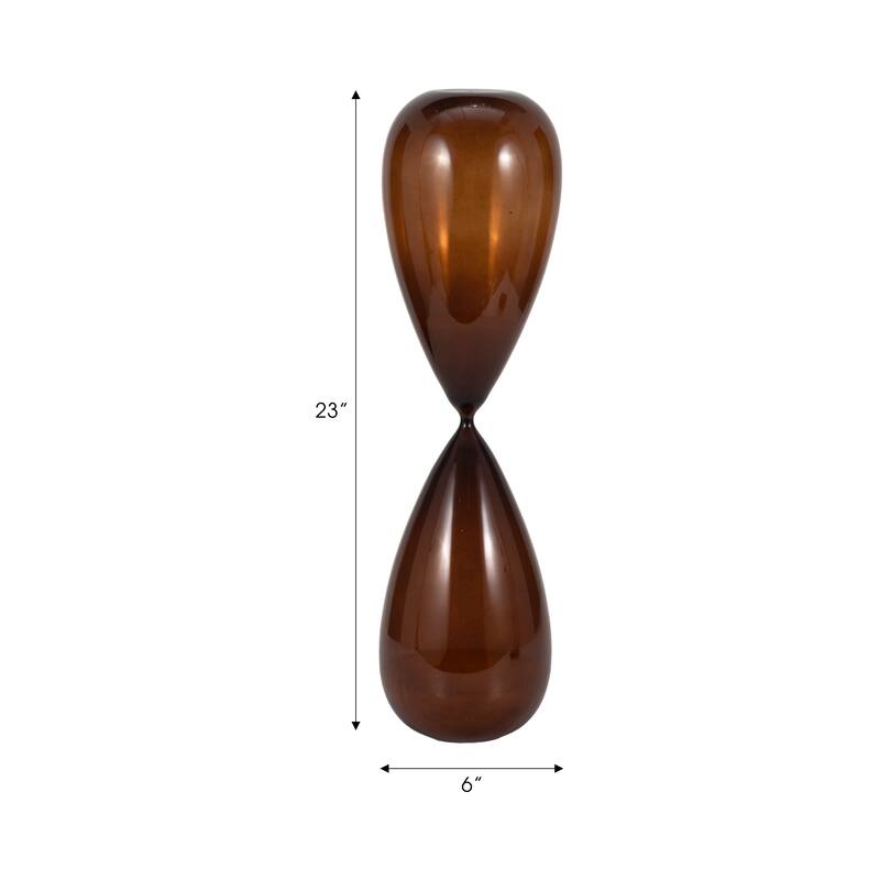Contemporary Hourglass Sculpture for Home Decor - Stylish Decorative Object