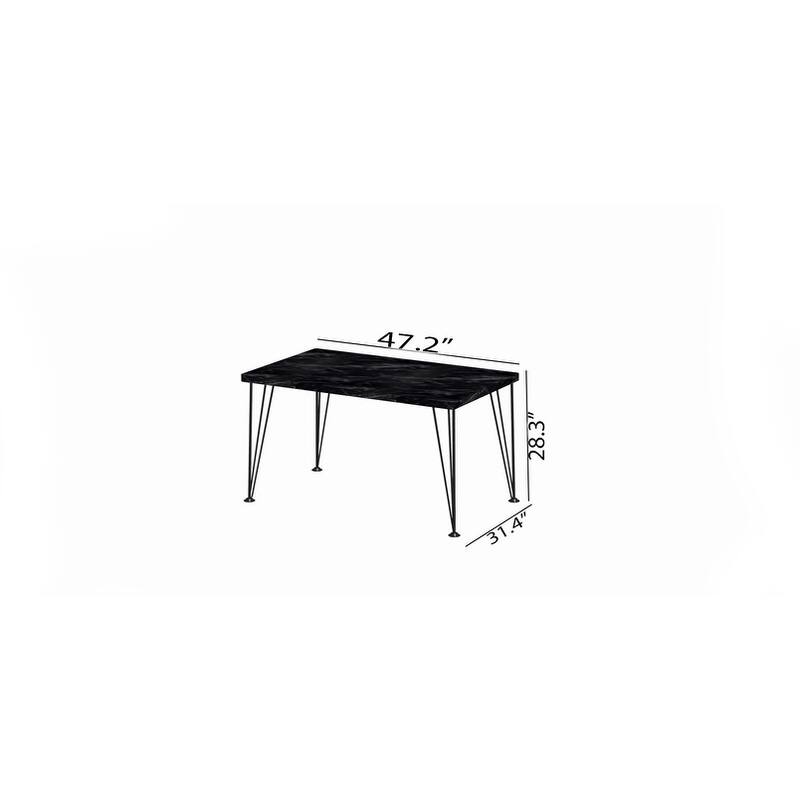 Wood Base With Metal Legs Study Desk