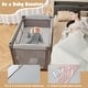 preview thumbnail 4 of 8, Babyjoy 5 in 1 Portable Baby Playard Nursery Center with Cradle & - See Details