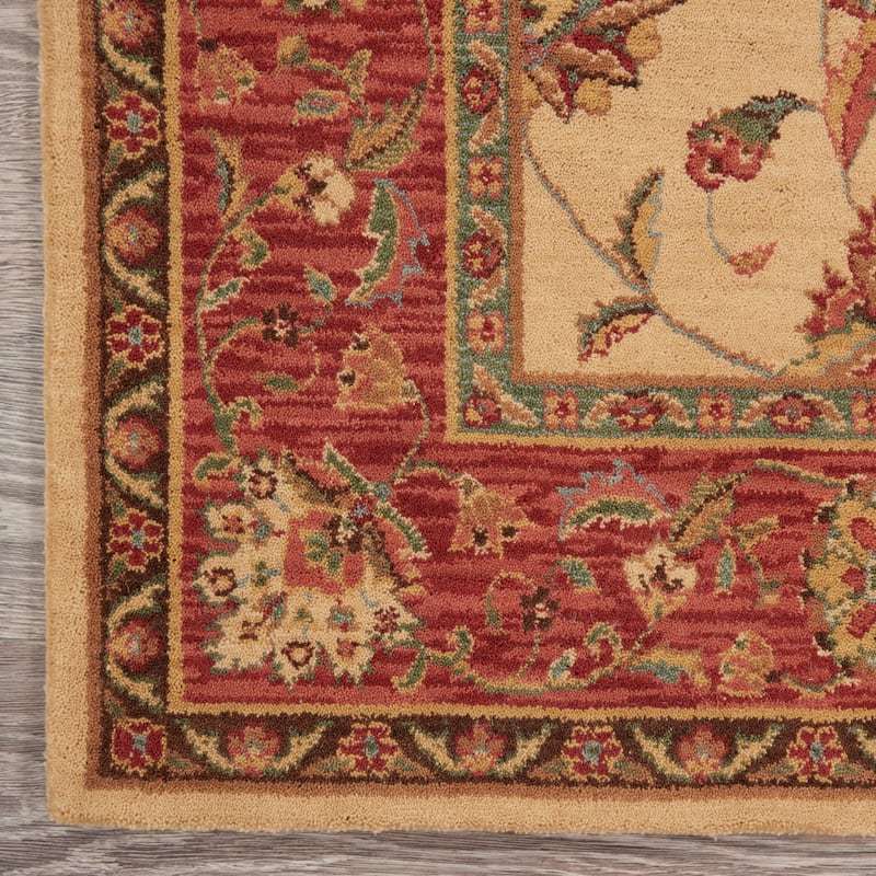 Nourison Living Treasures Persian Border Floral Area Rug