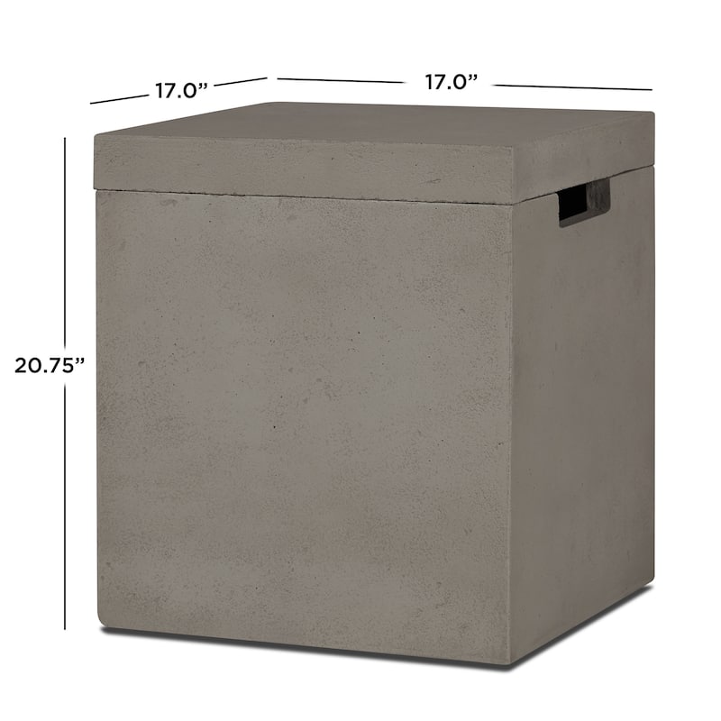 Emery or Lindon Propane Tank Cover in Flint - 17.125" x 17.125" x 19.75" H