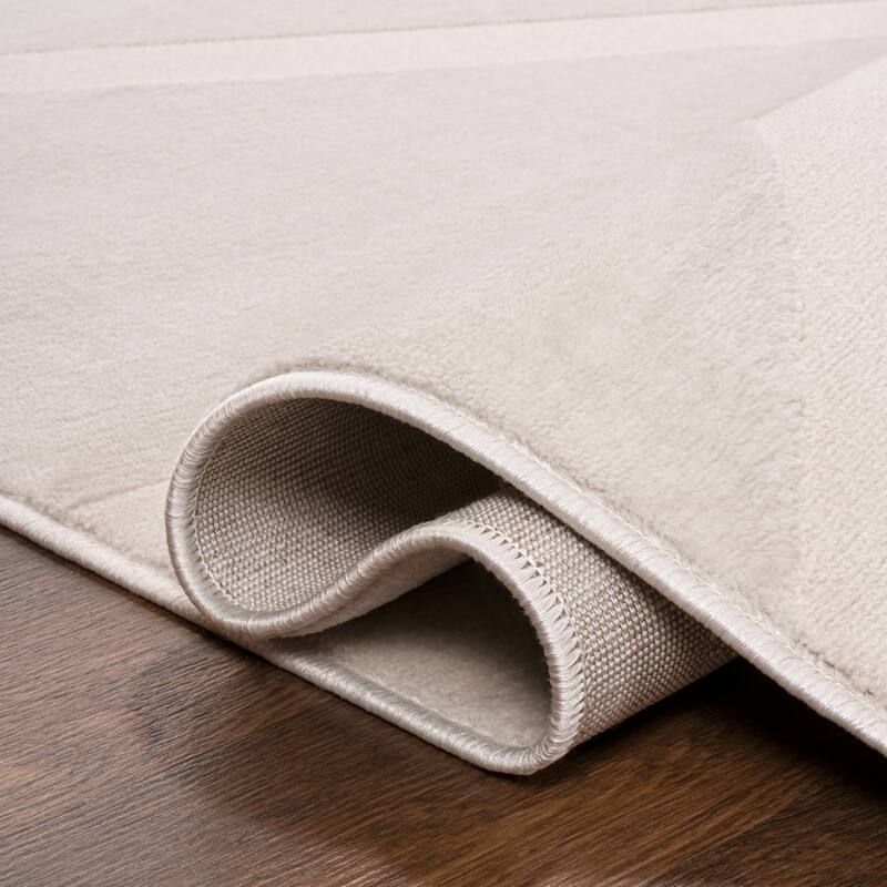 JONATHAN Y Alcina MidCentury Scandinavian Abstract Sun Two-Tone High-Low Area Rug