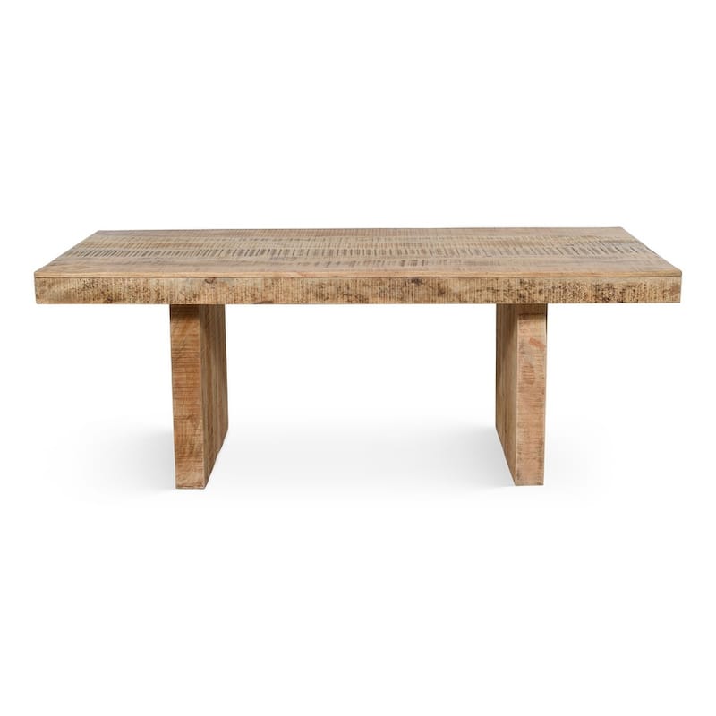 Timbergirl Handmade Solid Mango Wood Dining Table - 80"